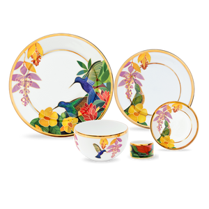 Garden of Paradise by Senaka Senanayake - 63 Piece Dinner Set and Tea Set  - Service for 8