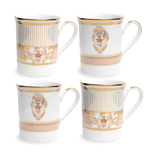 Blush of Fuchsia - Set of 4 Mugs